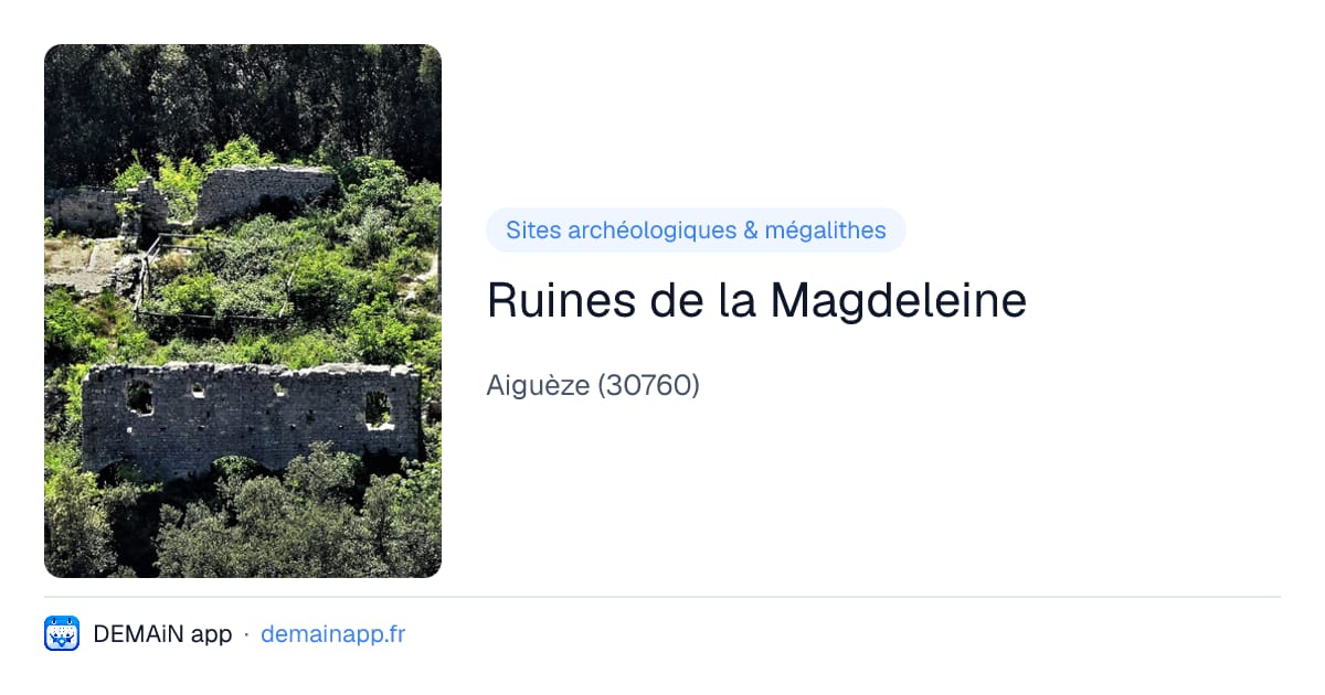 Ruines de la Magdeleine — Aiguèze