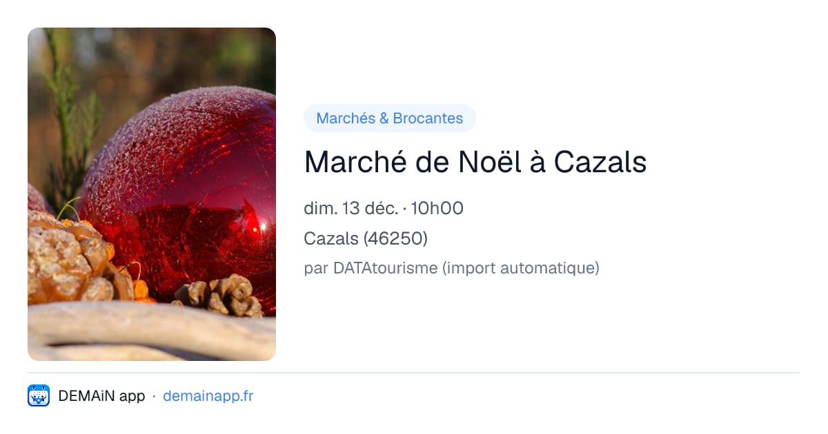 Marché de Noël à Cazals — Cazals