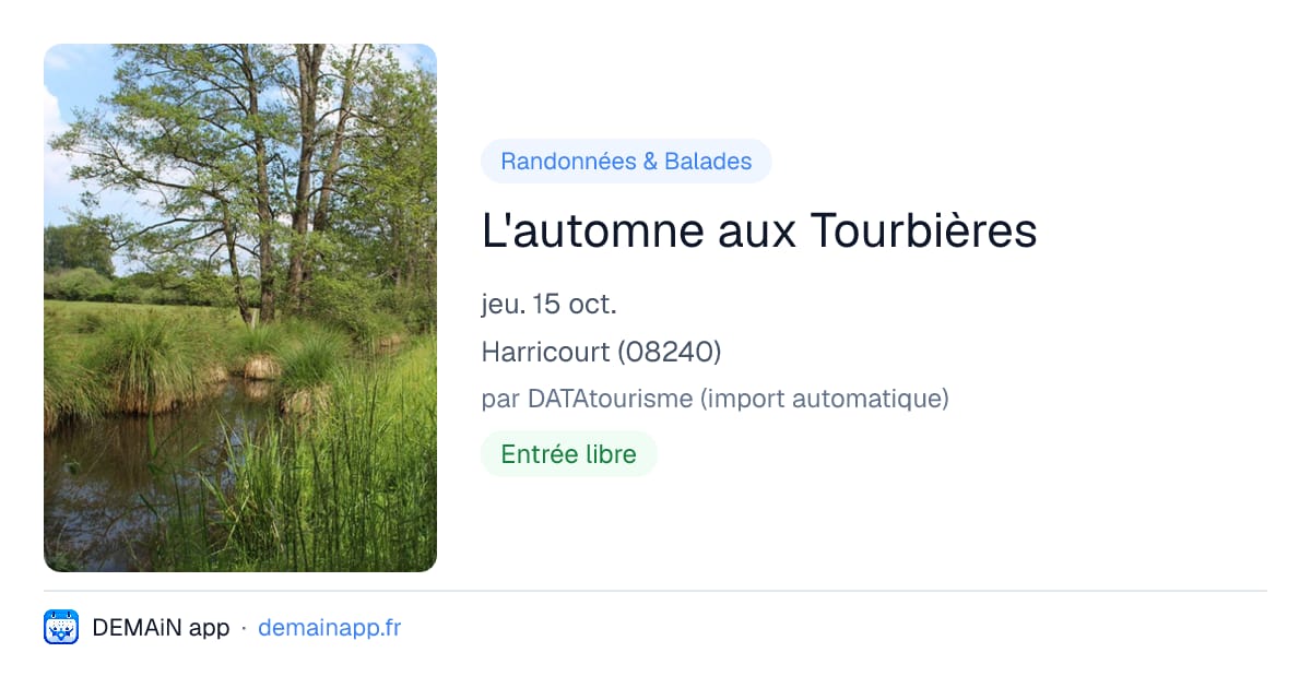 L'automne aux Tourbières — Harricourt