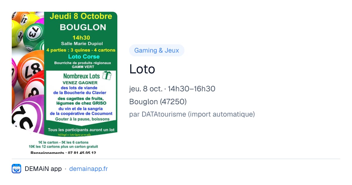 Loto — Bouglon