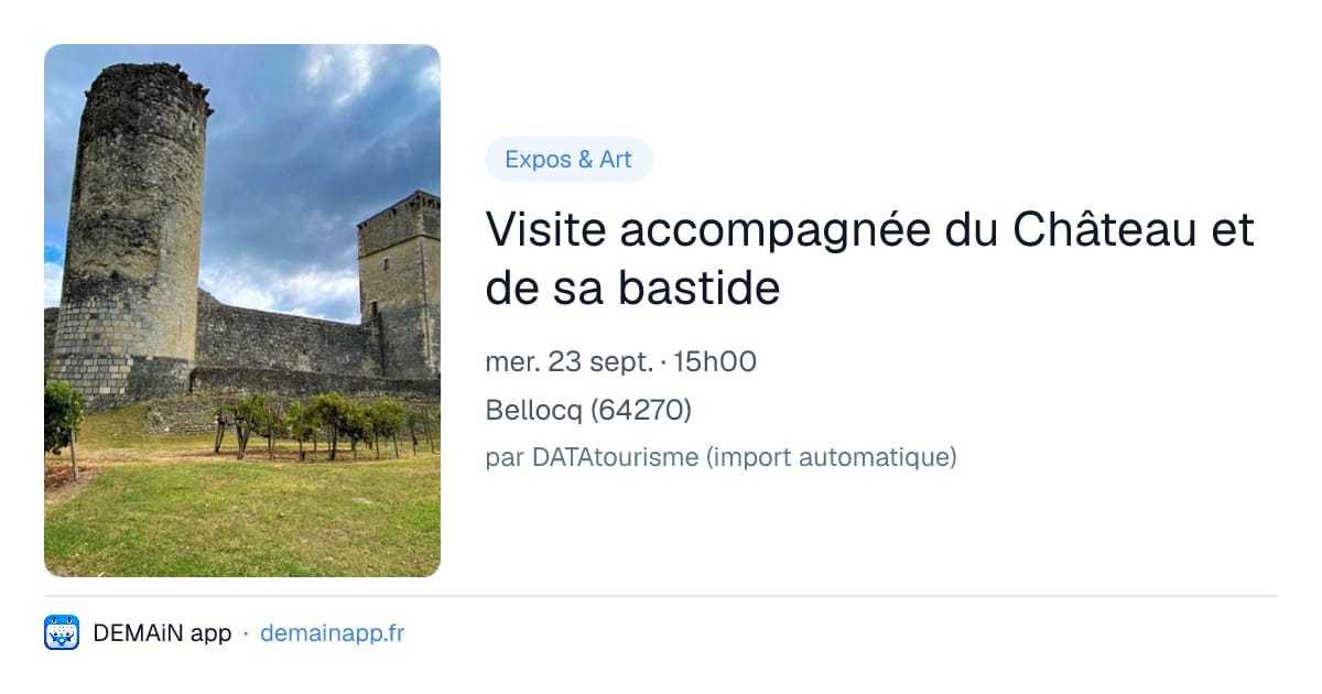 Visite accompagnée du Château et de sa bastide — Bellocq