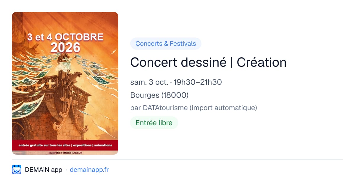 Concert dessiné | Création — Bourges