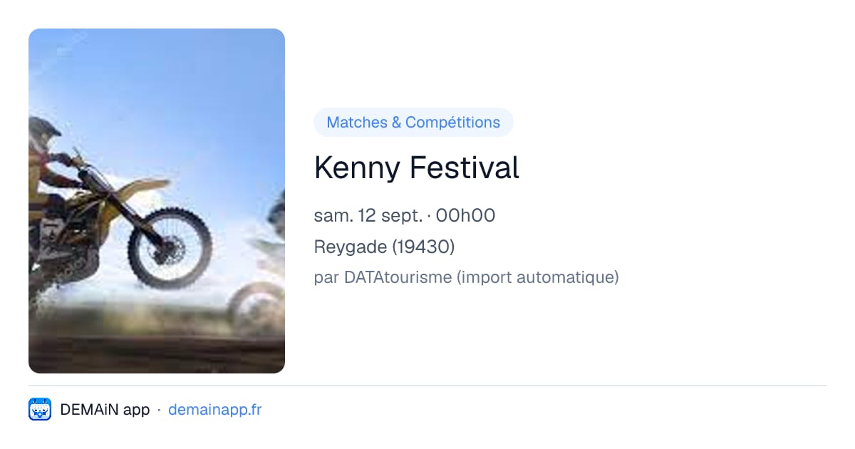 Kenny Festival — Reygade