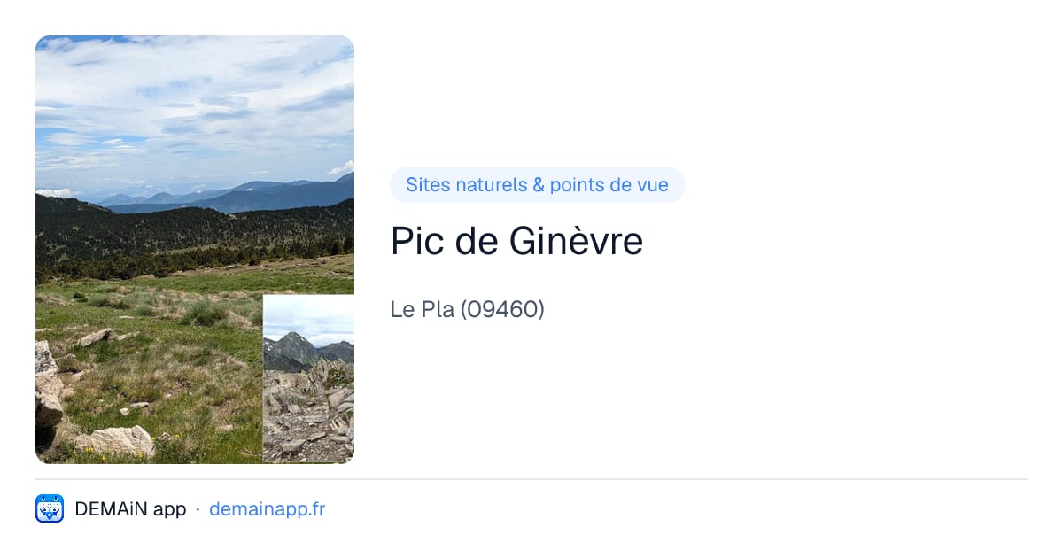 Pic de Ginèvre — Le Pla