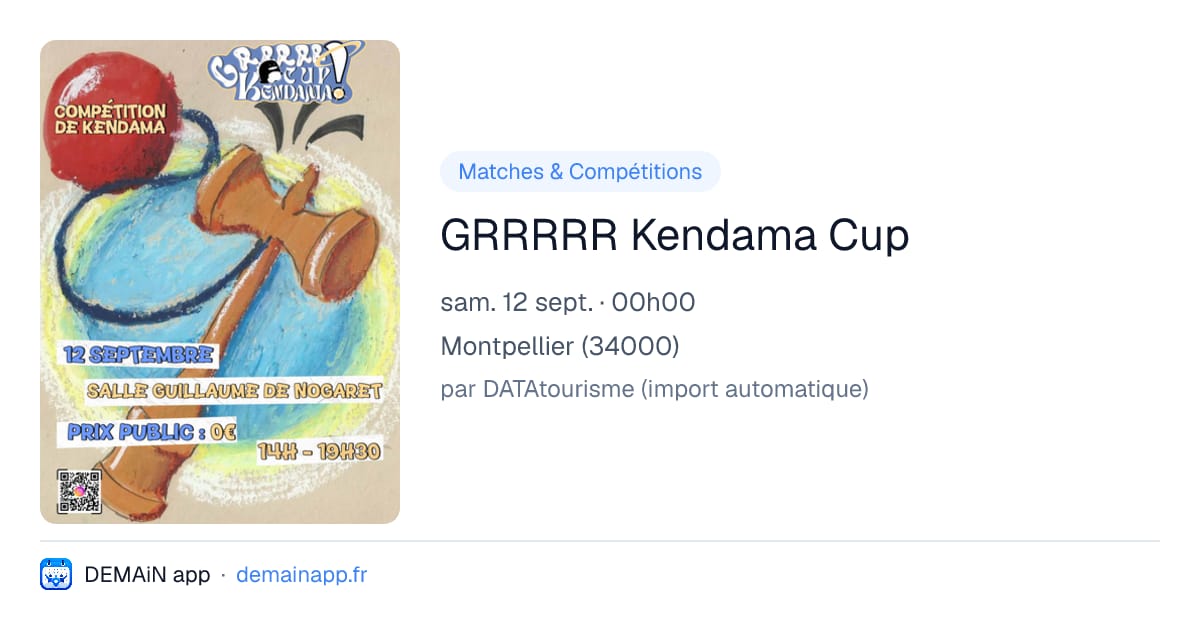 GRRRRR Kendama Cup — Montpellier