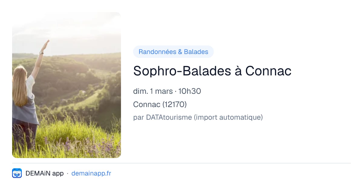 Sophro-Balades à Connac — Connac