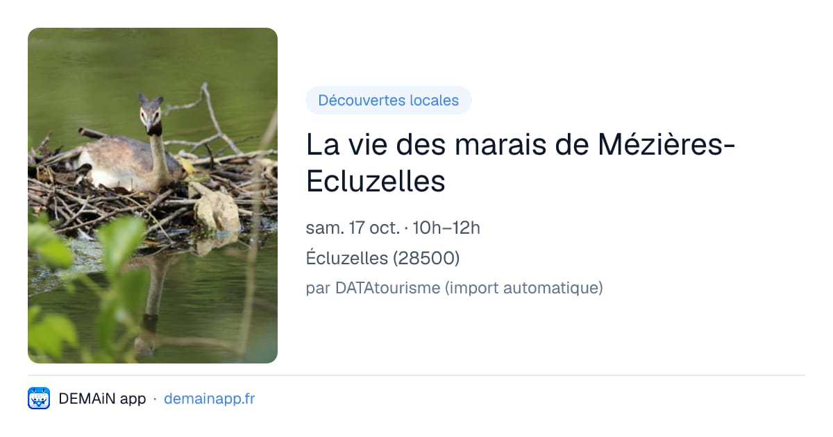 La vie des marais de Mézières-Ecluzelles — Écluzelles