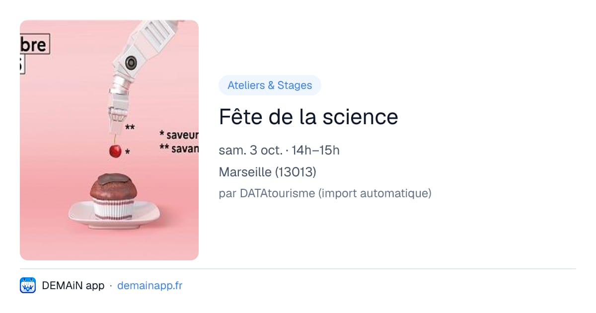 Fête de la science — Marseille