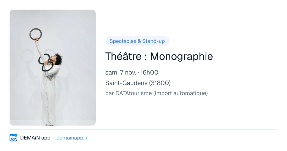 Théâtre : Monographie — Saint-Gaudens
