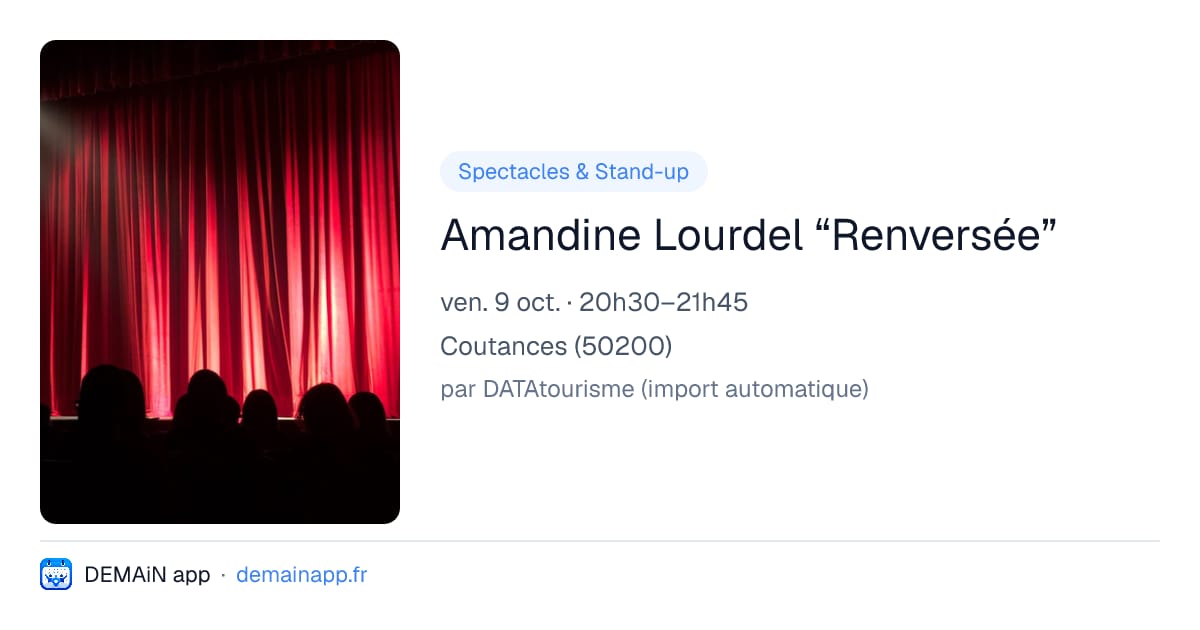 Amandine Lourdel “Renversée” — Coutances
