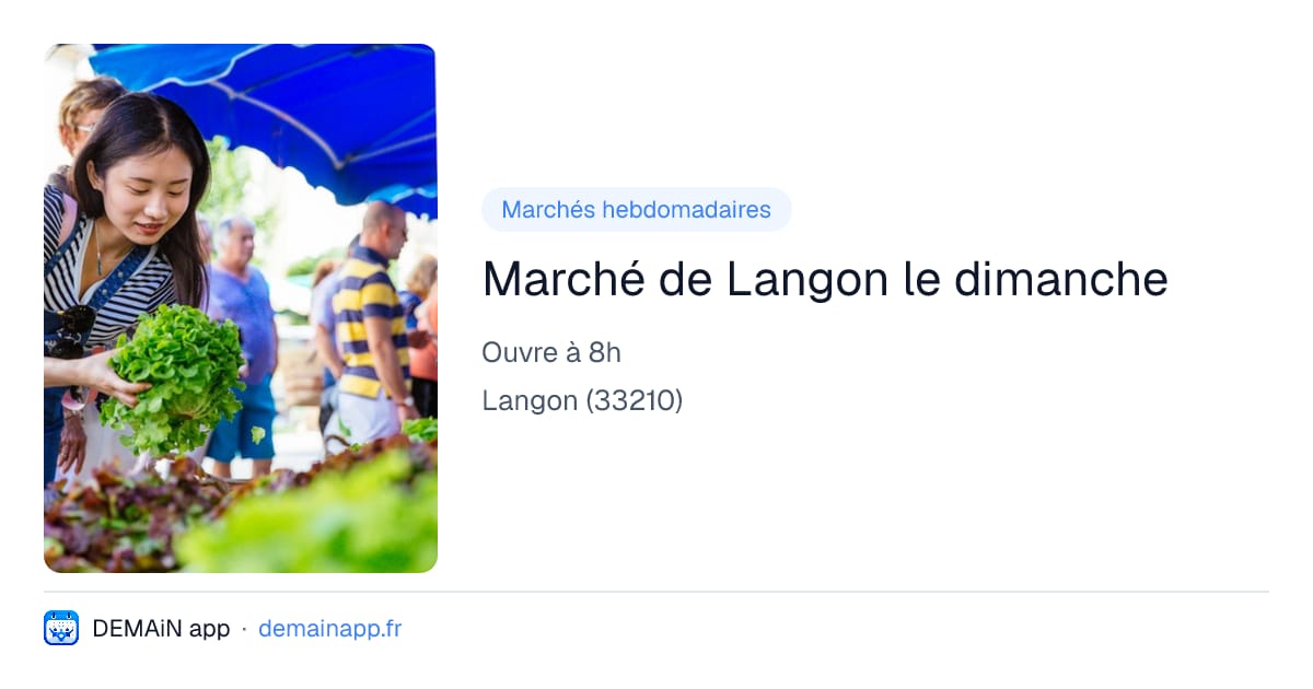 Marché de Langon le dimanche — Langon