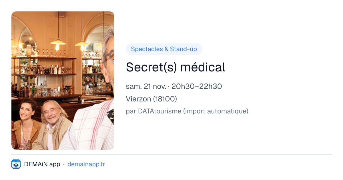 Secret(s) médical — Vierzon
