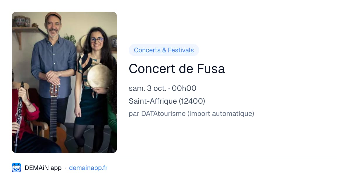 Concert de Fusa — Saint-Affrique