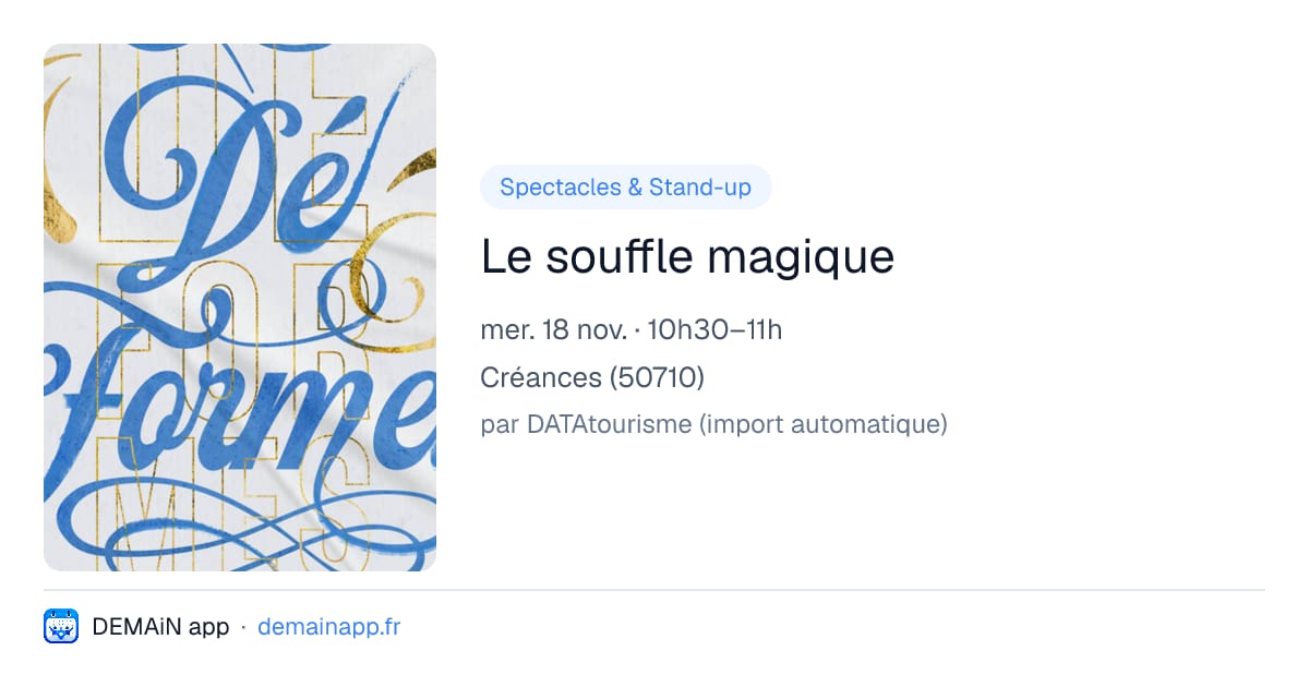 Le souffle magique — Créances