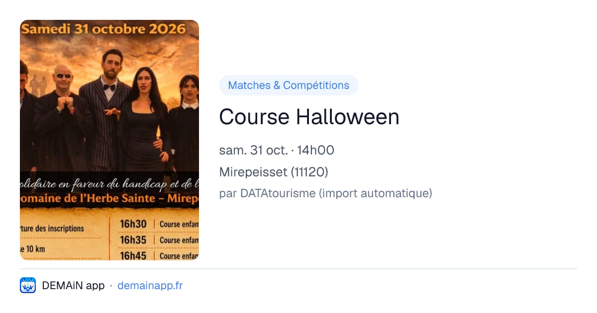 Course Halloween — Mirepeisset