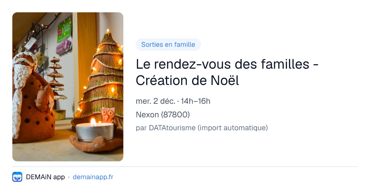 Le rendez-vous des familles - Création de Noël — Nexon