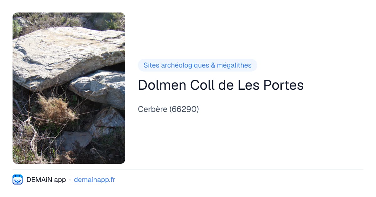 Dolmen Coll de Les Portes — Cerbère