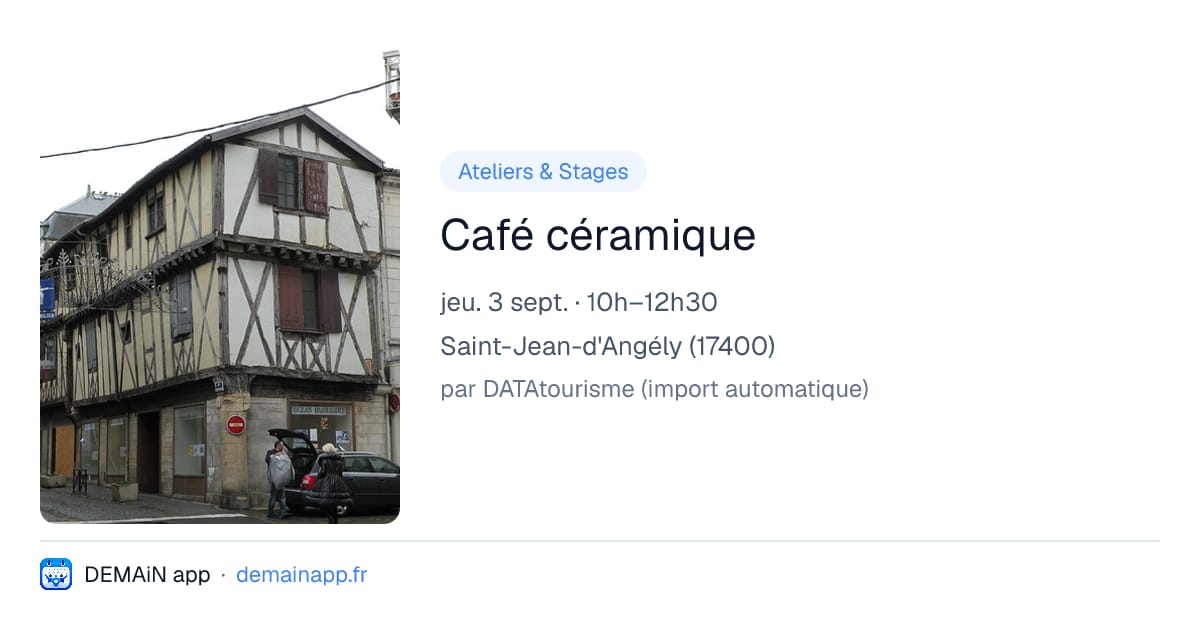 Café céramique — Saint-Jean-d'Angély