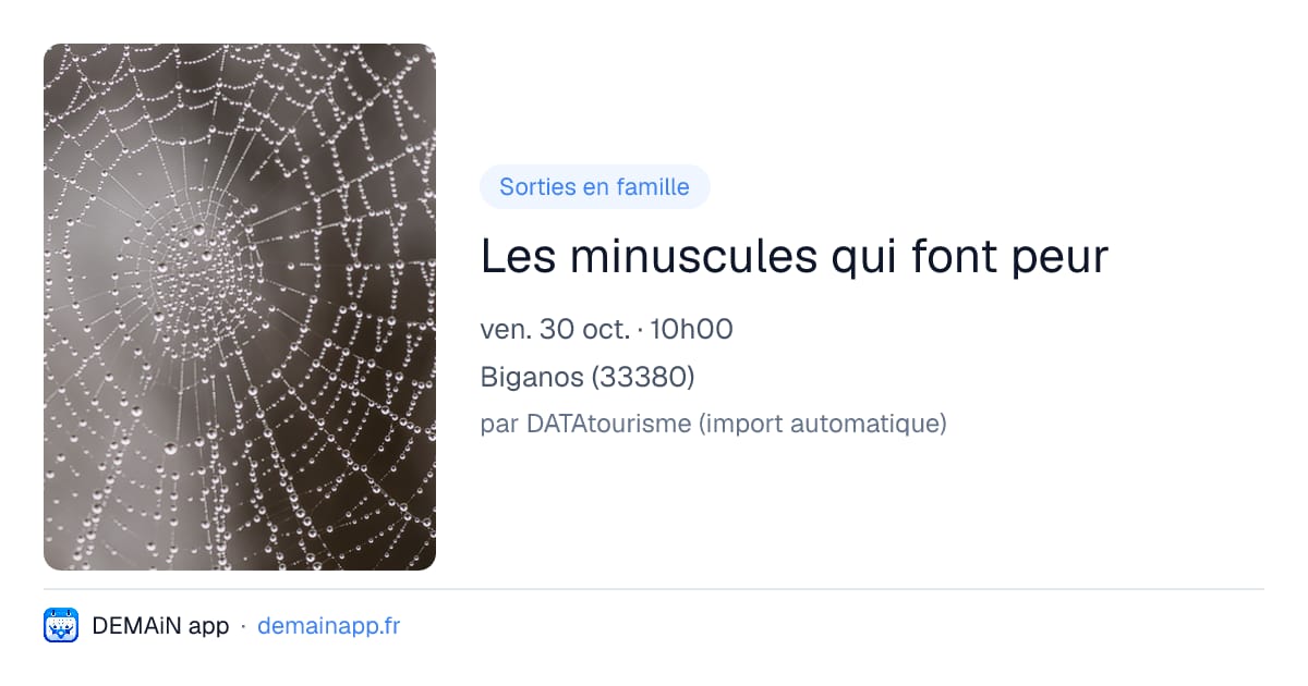 Les minuscules qui font peur — Biganos