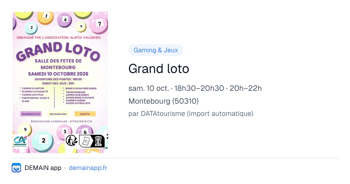 Grand loto — Montebourg