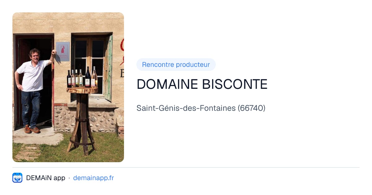DOMAINE BISCONTE — Saint-Génis-des-Fontaines