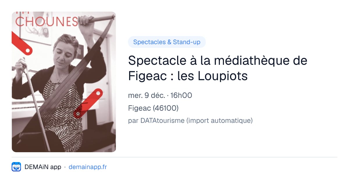 Spectacle à la médiathèque de Figeac : les Loupiots — Figeac