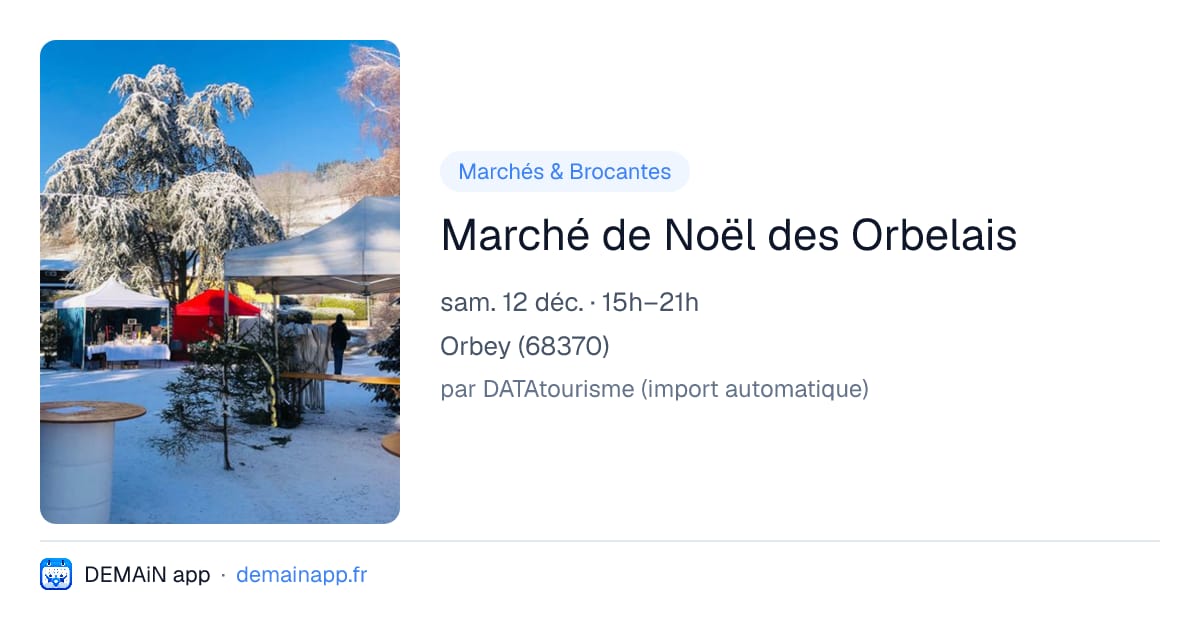 Marché de Noël des Orbelais — Orbey