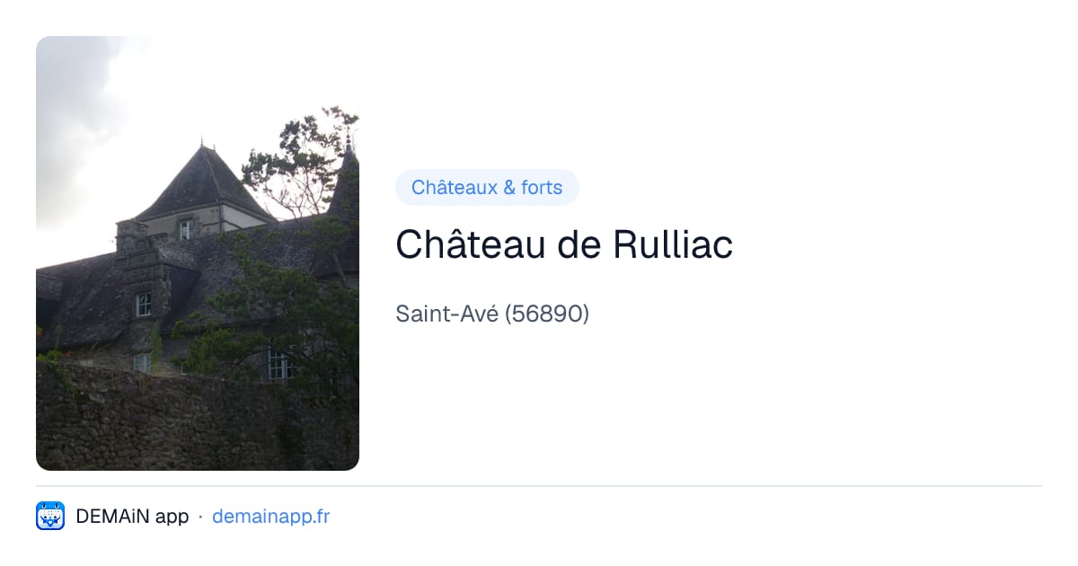 Château de Rulliac — Saint-Avé