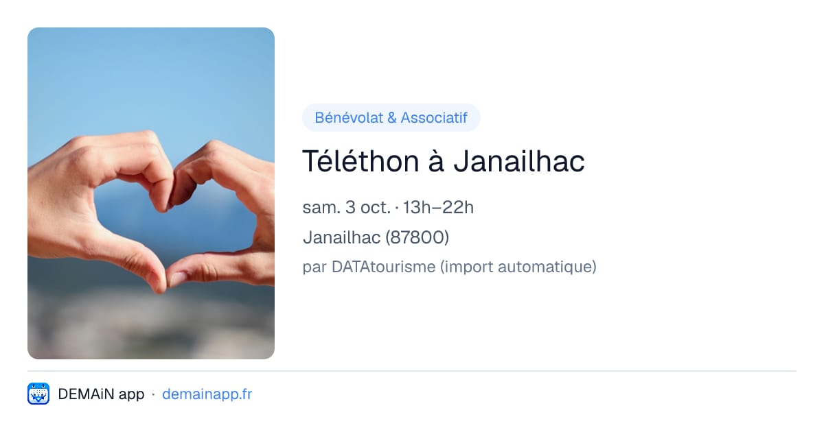 Téléthon à Janailhac — Janailhac