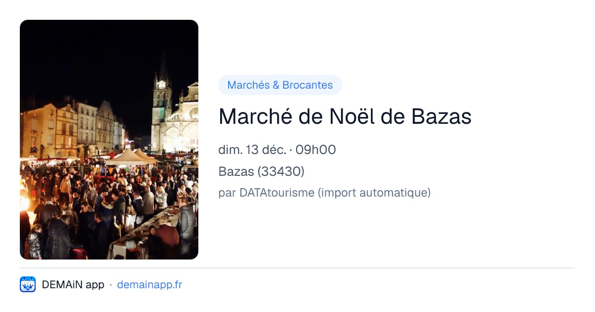 Marché de Noël de Bazas — Bazas