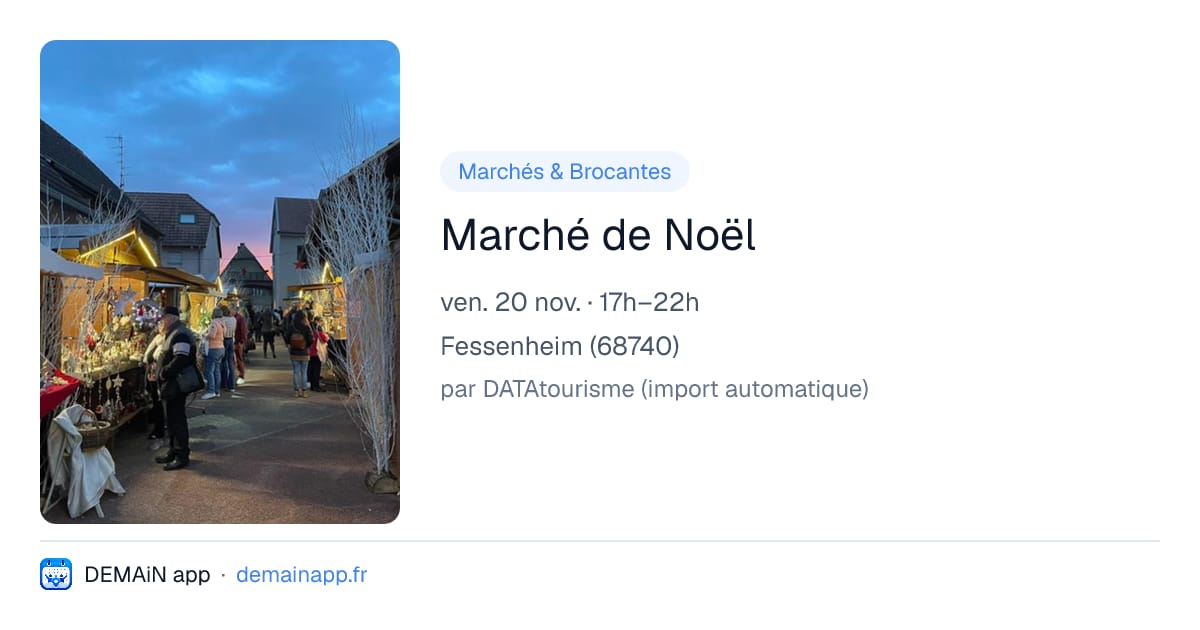 Marché de Noël — Fessenheim