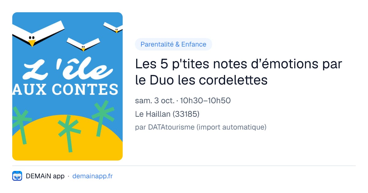 Les 5 p'tites notes d’émotions par le Duo les cordelettes — Le Haillan