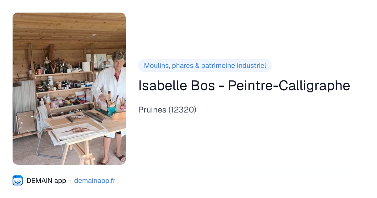 Isabelle Bos - Peintre-Calligraphe — Pruines