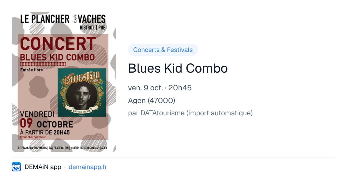 Blues Kid Combo — Agen