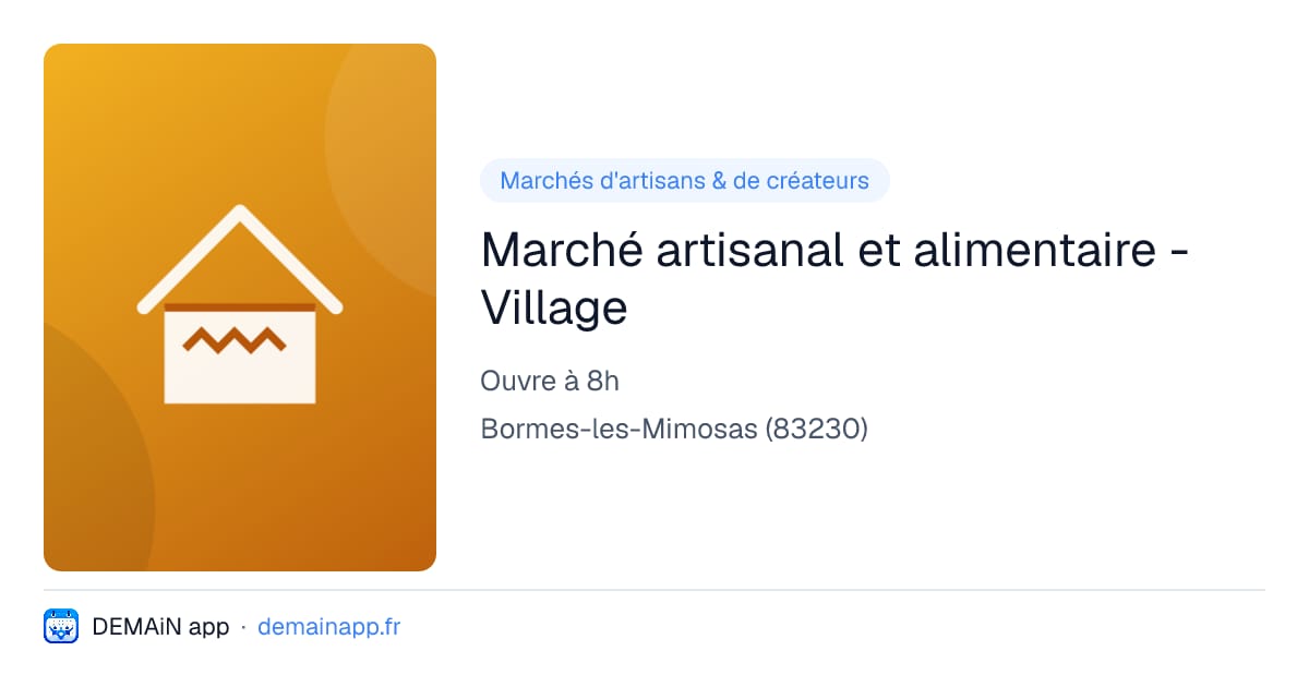 Marché artisanal et alimentaire - Village — Bormes-les-Mimosas