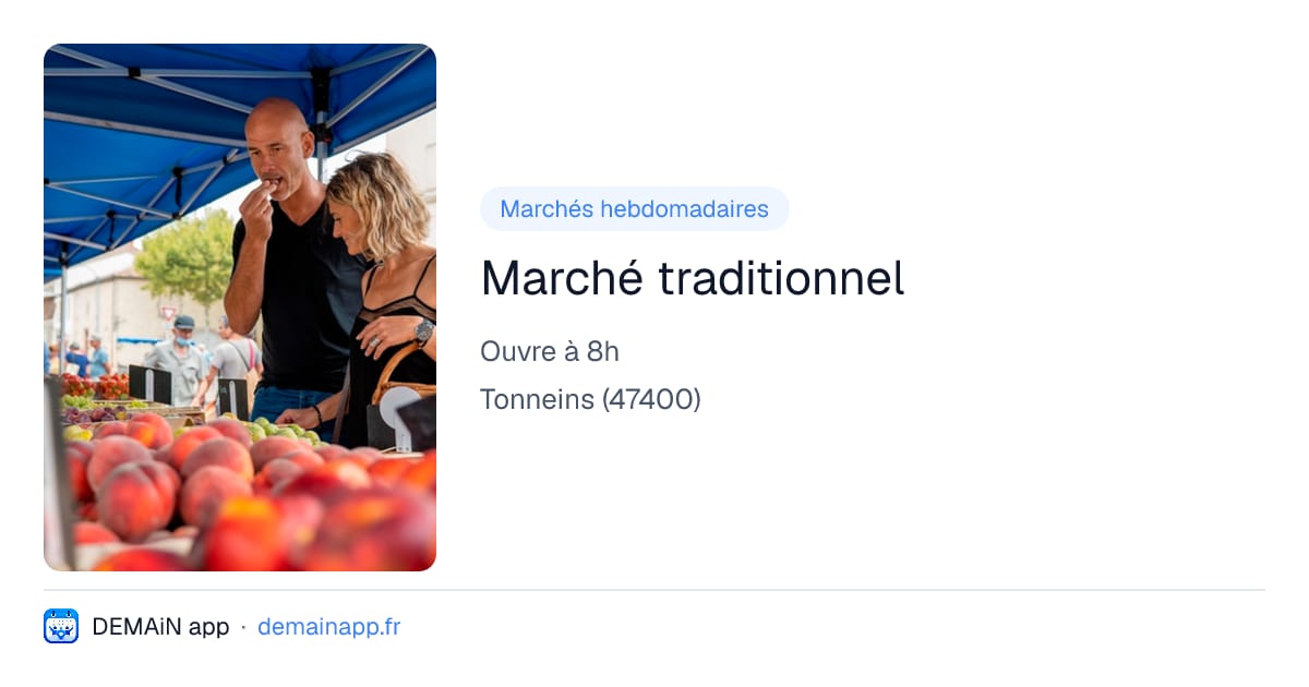 Marché traditionnel — Tonneins