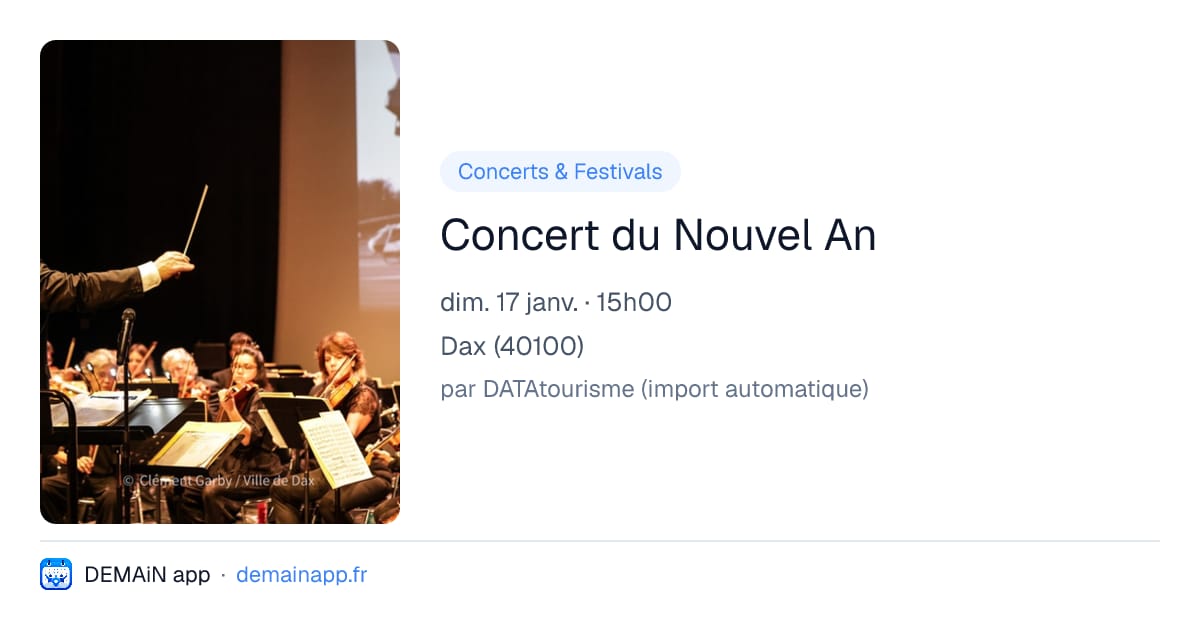 Concert du Nouvel An — Dax