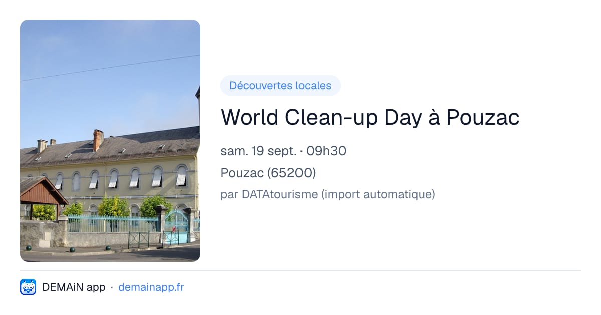 World Clean-up Day à Pouzac — Pouzac