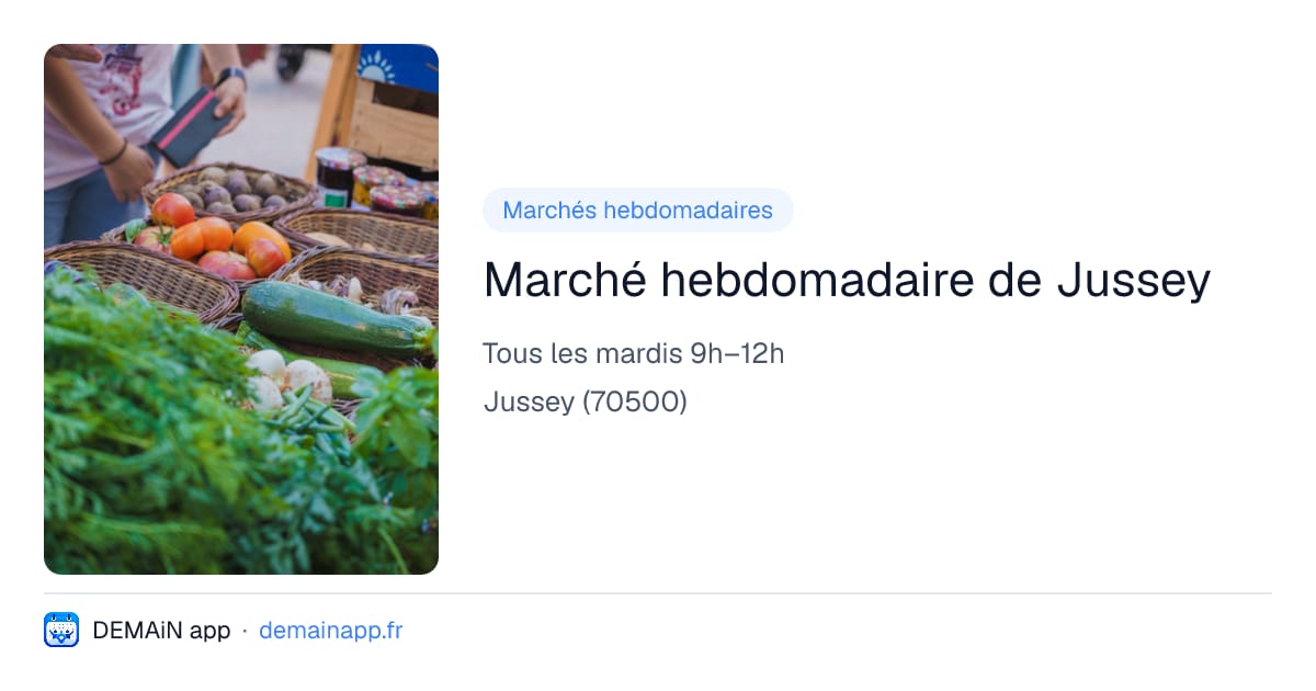 Marché hebdomadaire de Jussey — Jussey