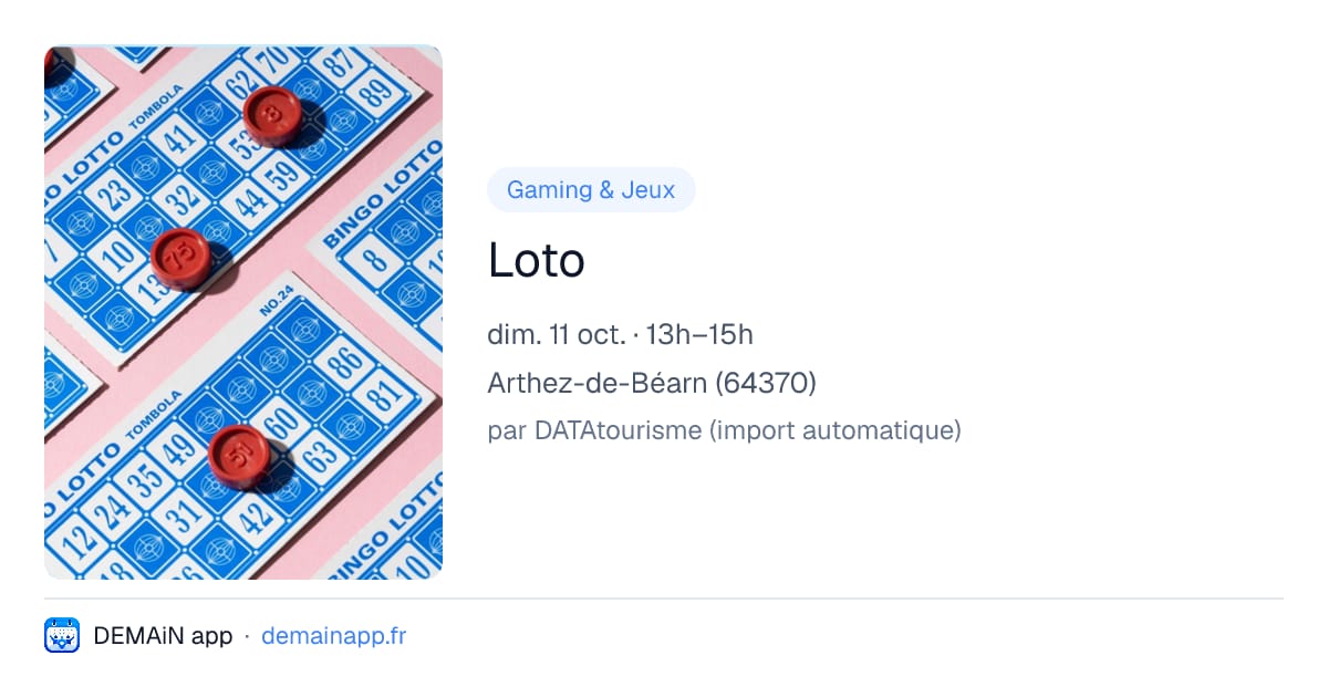 Loto — Arthez-de-Béarn