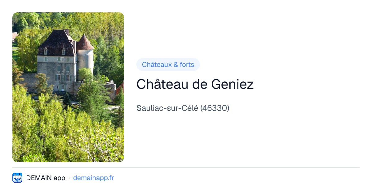 Château de Geniez — Sauliac-sur-Célé