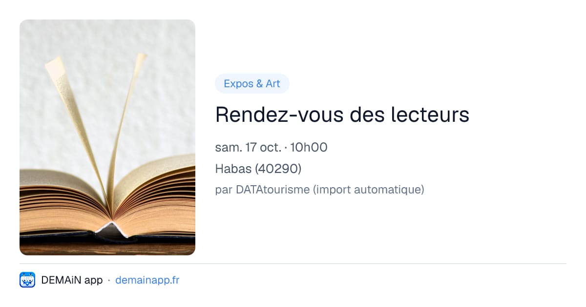 Rendez-vous des lecteurs — Habas
