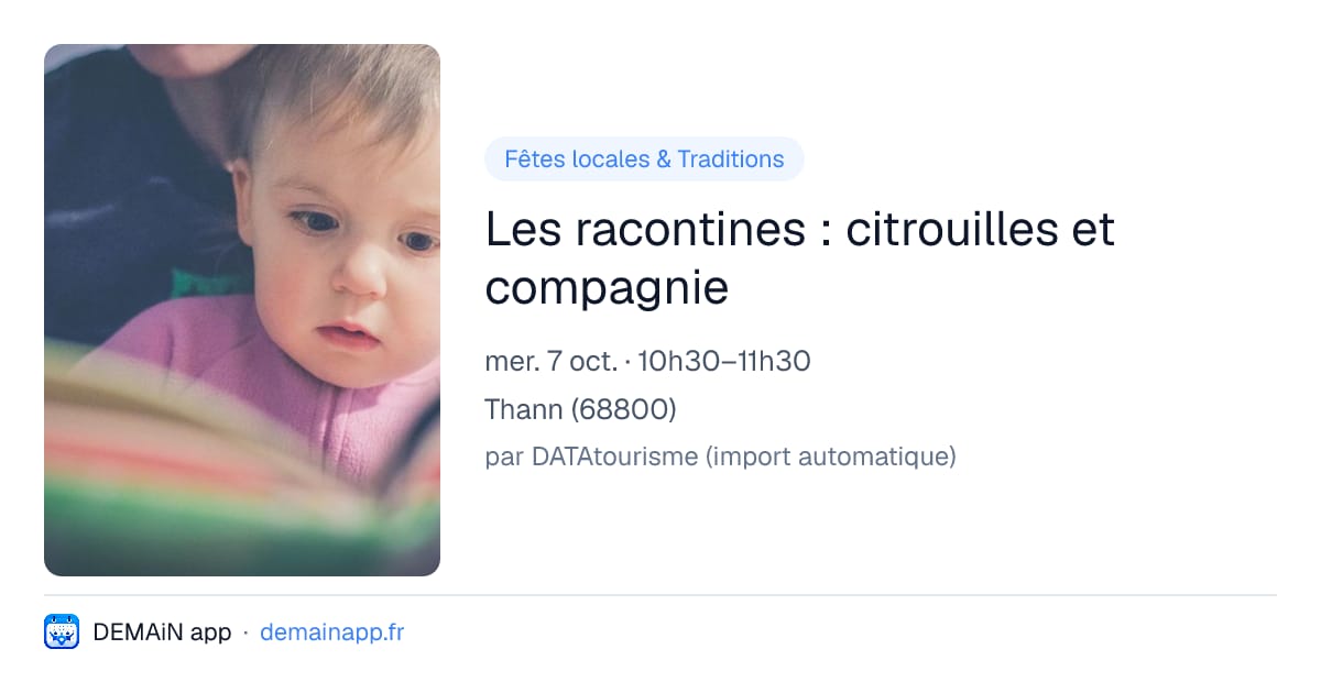Les racontines : citrouilles et compagnie — Thann