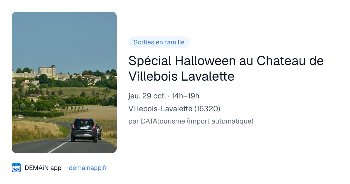 Spécial Halloween au Chateau de Villebois Lavalette — Villebois-Lavalette