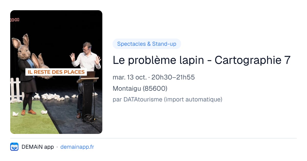 Le problème lapin - Cartographie 7 — Montaigu