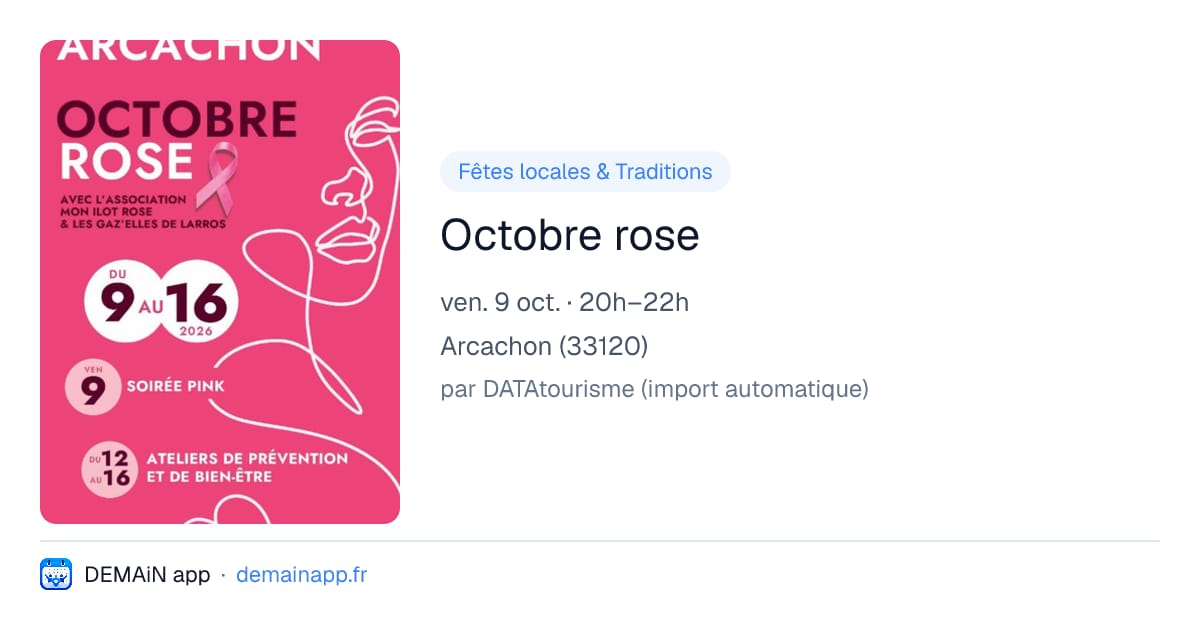 Octobre rose — Arcachon