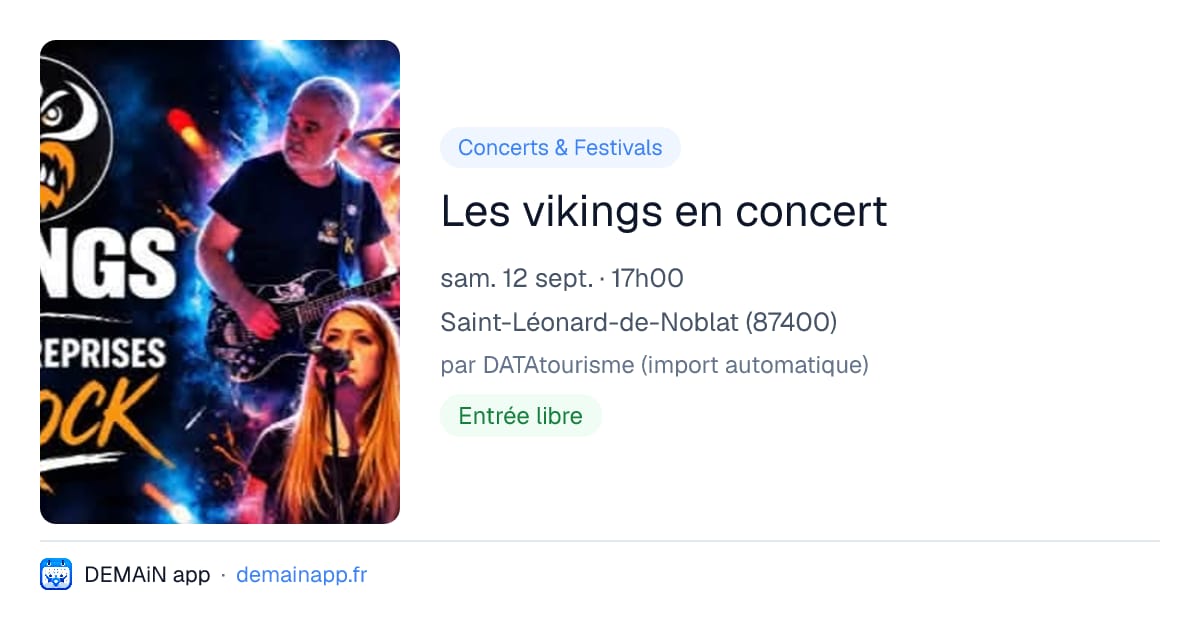 Les vikings en concert — Saint-Léonard-de-Noblat