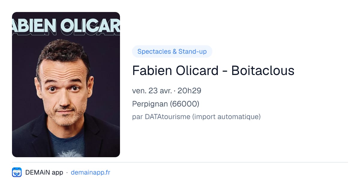 Fabien Olicard - Boitaclous — Perpignan