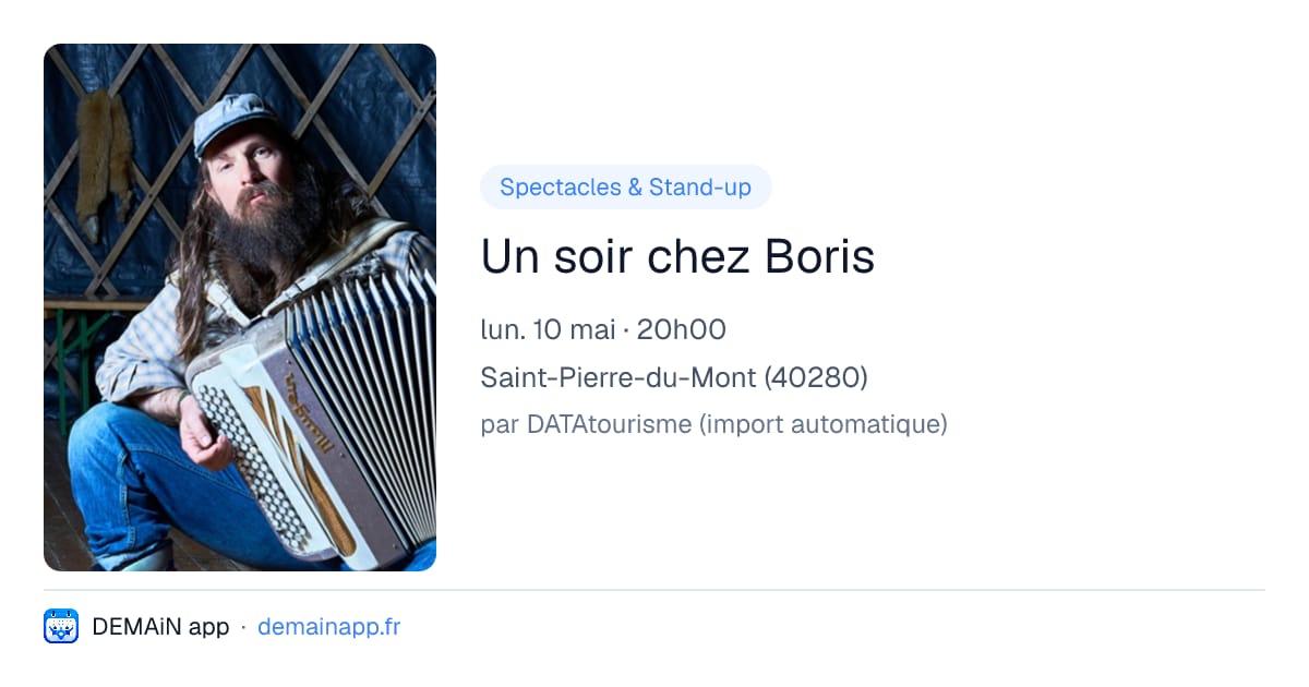 Un soir chez Boris — Saint-Pierre-du-Mont