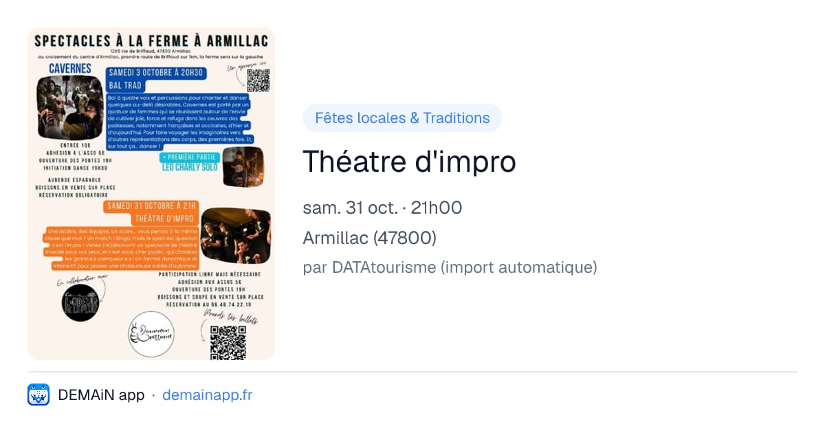 Théatre d'impro — Armillac